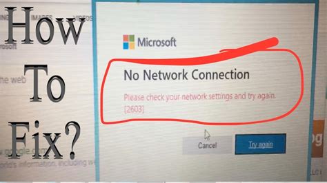 office error 2603
